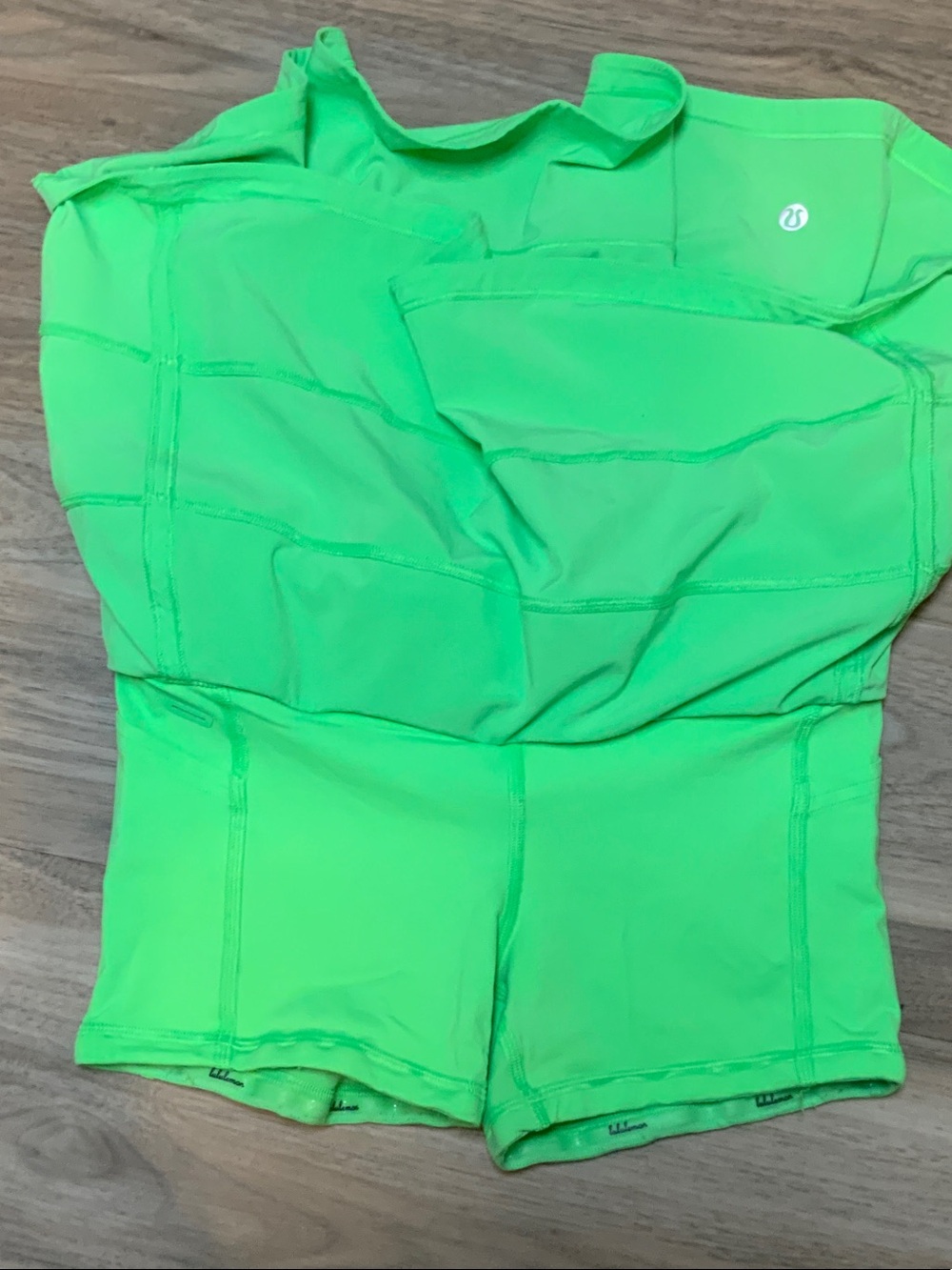 lululemon athletica Neon Green Skirt with Built-in Shorts - Picture 7 of 7